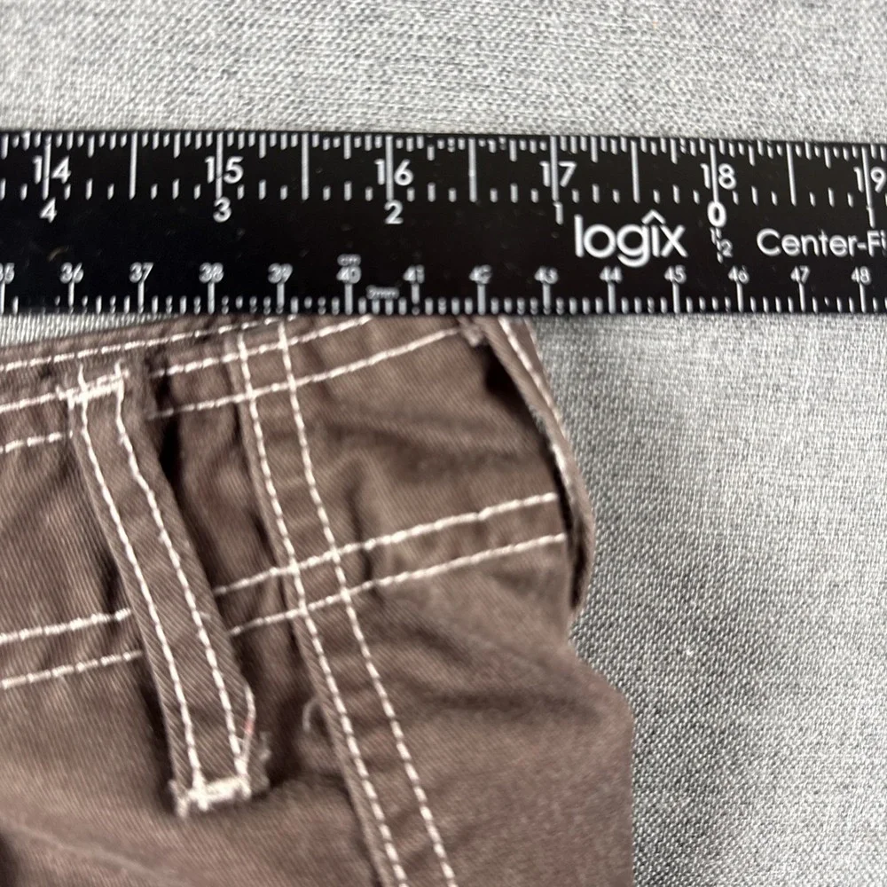 True Religion‎ Brown Men's Cargo Pants Side Pockets Stitching Detail Size 32